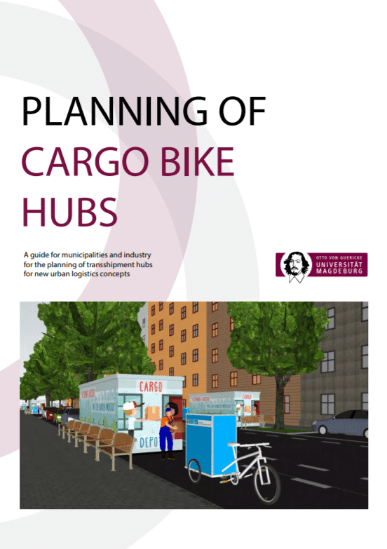 How to plan cargo bikes hubs for urban logistics?