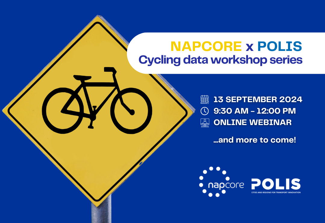 Register now for NAPCORE x POLIS upcoming workshop series on cycling data!