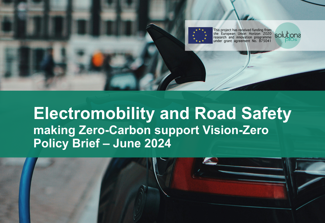 SOLUTIONSplus policy brief on Electromobility and Road Safety